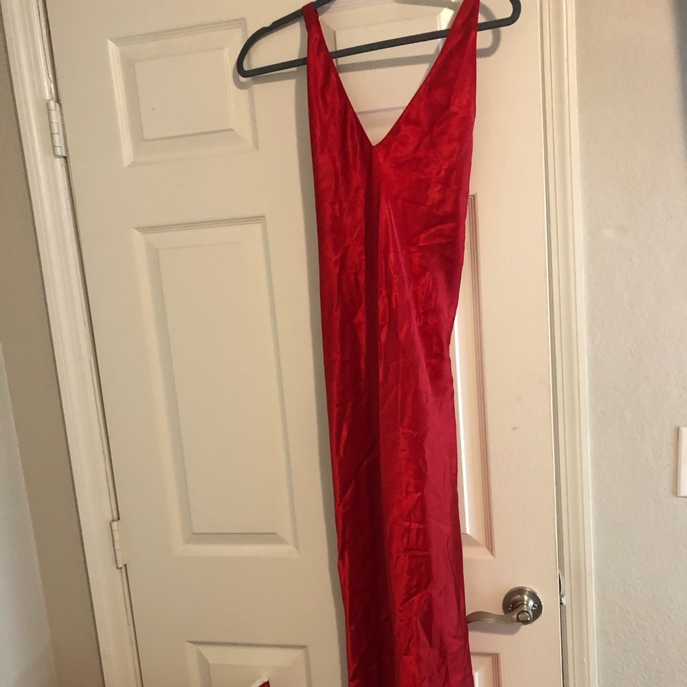 Early 2000s red slip/gown